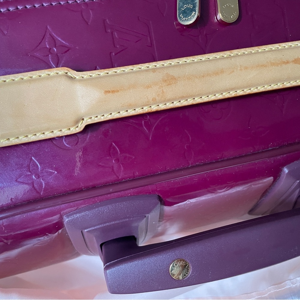 Violette monogram Vernis leather Louis Vuitton Pegase 45 - Picture 15 of 15